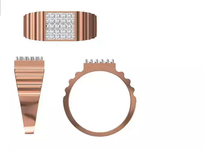 Women Engagement Wedding Ring STL JCD Details