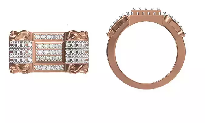 Women Engagement Wedding Ring STL JCD Details