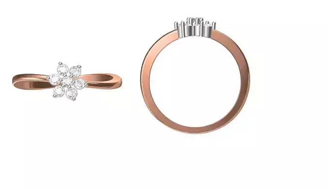 Women Engagement Wedding Ring STL JCD Details