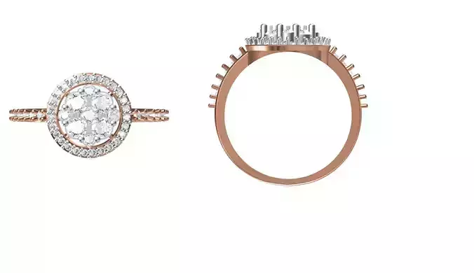 Women Engagement Wedding Ring STL JCD Details