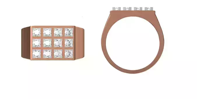 Women Engagement Wedding Ring STL JCD Details