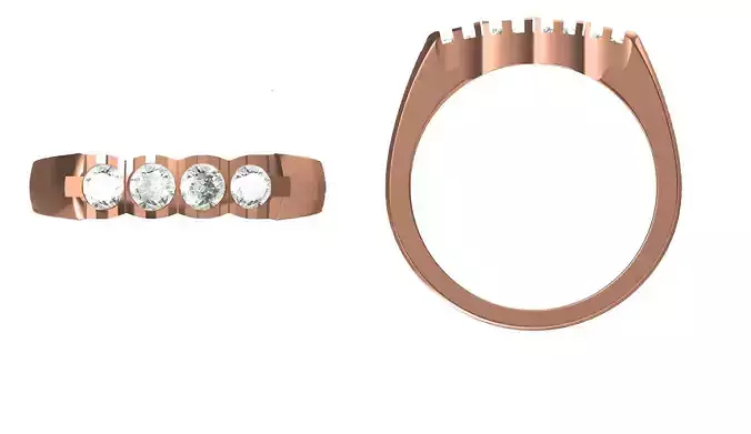 Women Engagement Wedding Ring STL JCD Details