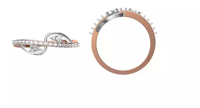 Women Engagement Wedding Ring STL JCD Details