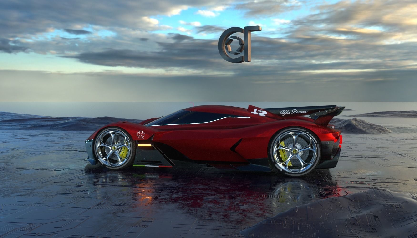 Alfa Romeo 8C-R Tazio 2020 model 3D model_3