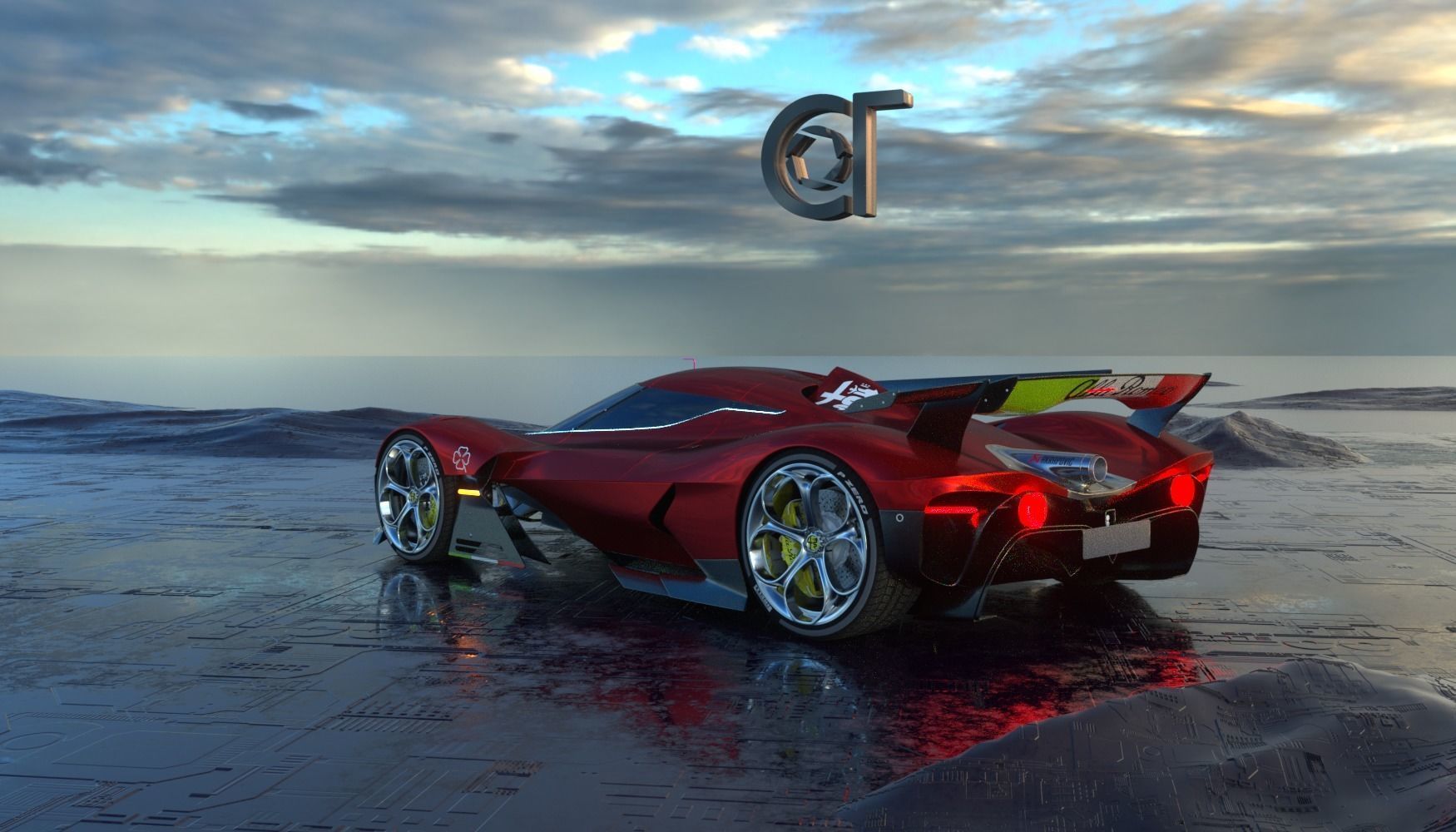 Alfa Romeo 8C-R Tazio 2020 model 3D model_4