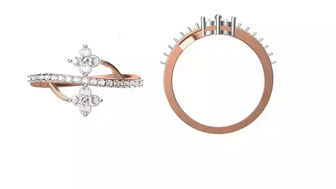 Women Engagement Wedding Ring STL JCD Details