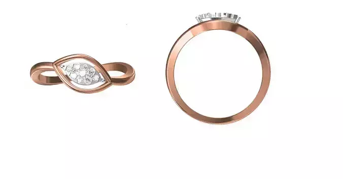 Women Engagement Wedding Ring STL JCD Details