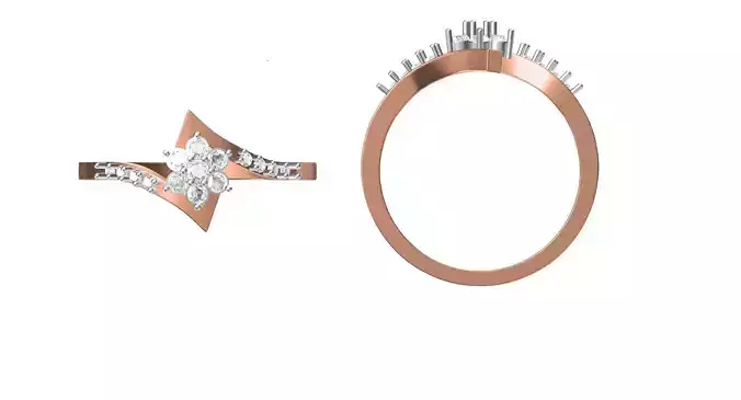 Women Engagement Wedding Ring STL JCD Details