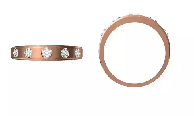 Women Engagement Wedding Ring STL JCD Details