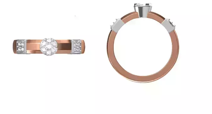 Women Engagement Wedding Ring STL JCD Details