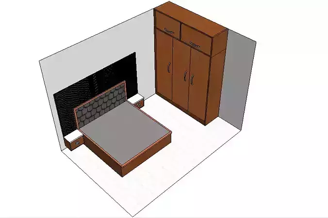 this is 3d model of a room 