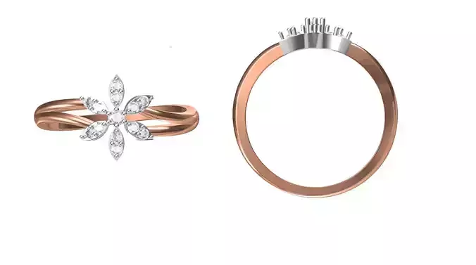 Women Engagement Wedding Ring STL JCD Details
