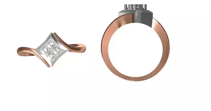 Women Engagement Wedding Ring STL JCD Details