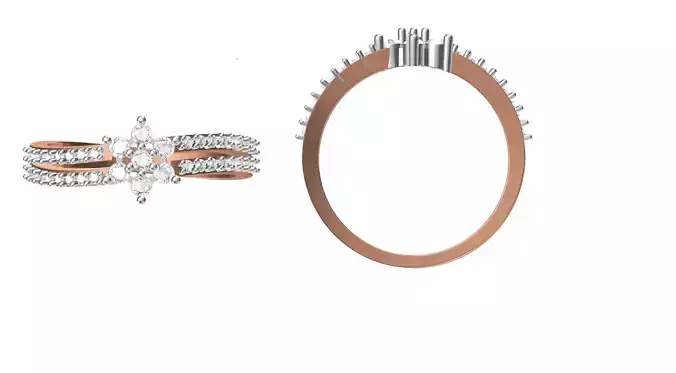 Women Engagement Wedding Ring STL JCD Details