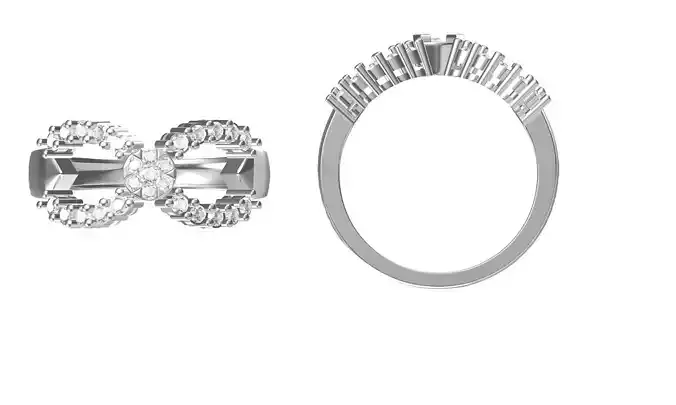 Women Engagement Wedding Ring STL JCD Details