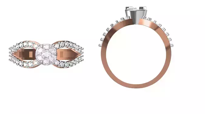 Women Engagement Wedding Ring STL JCD Details