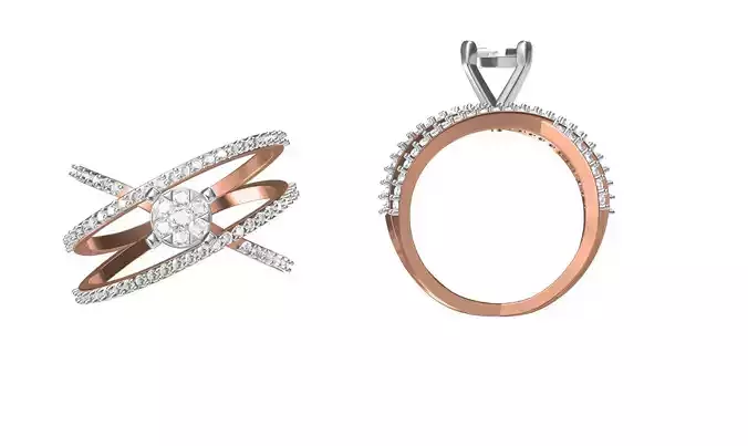 Women Engagement Wedding Ring STL JCD Details