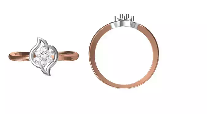 Women Engagement Wedding Ring STL JCD Details