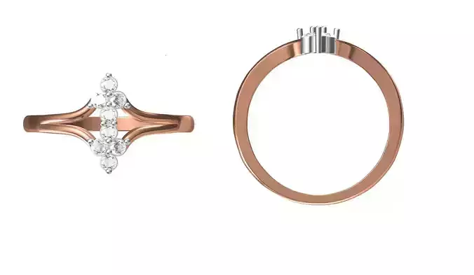 Women Engagement Wedding Ring STL JCD Details