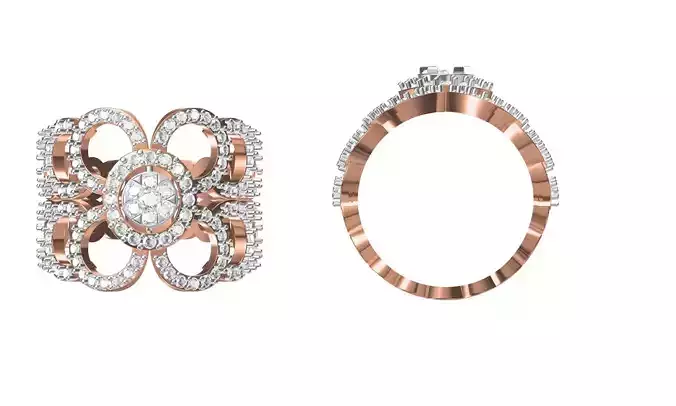Women Engagement Wedding Ring STL JCD Details