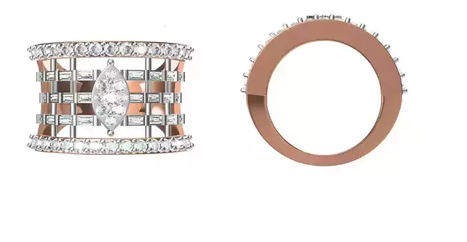 Women Engagement Wedding Ring STL JCD Details