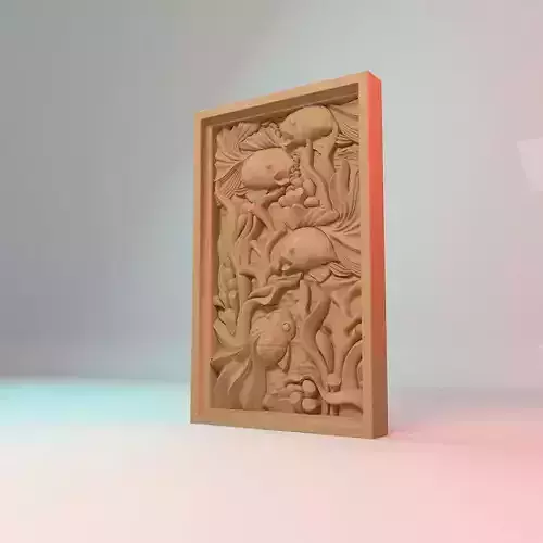 Undersea world 3D STL Model for Cnc users 3D print model 3D print model