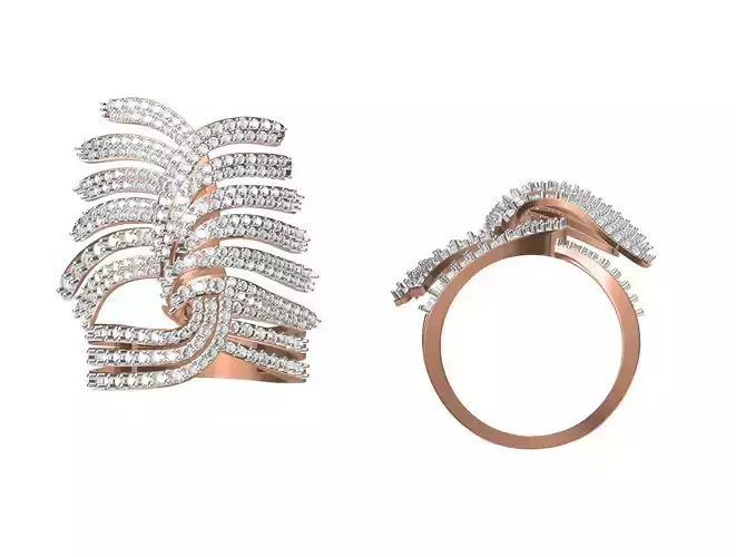 Women Engagement Wedding Ring STL JCD Details