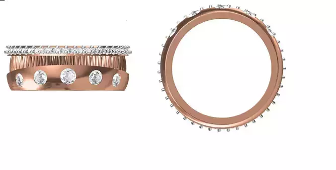 Women Engagement Wedding Ring STL JCD Details