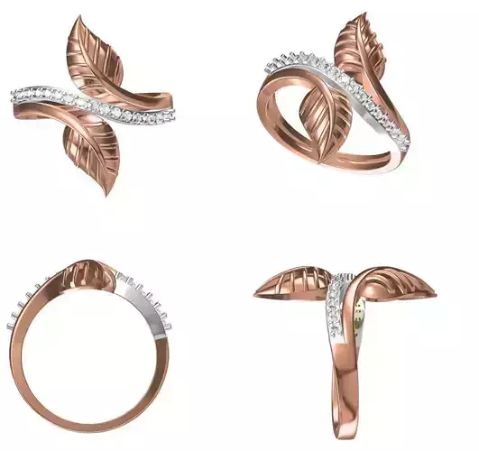 Women Engagement Wedding Ring STL JCD Details