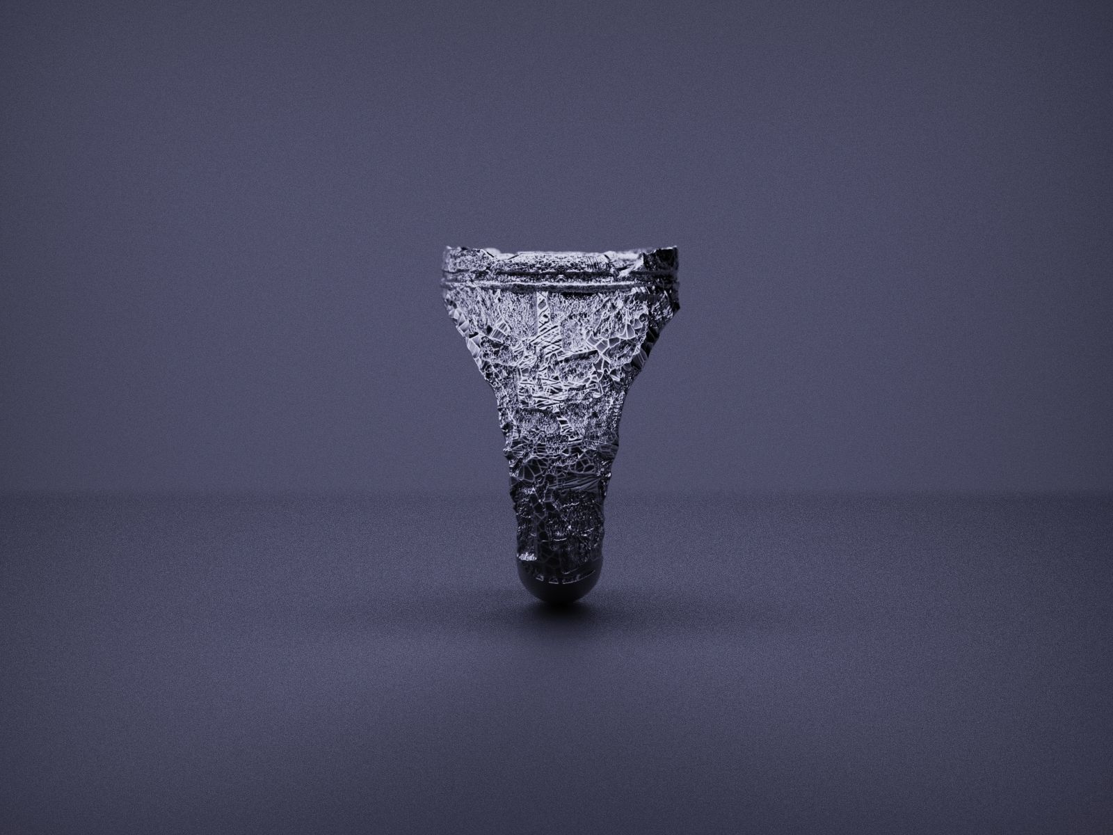 Signet Ring with Cross and Skulls ready for 3D print 3D print model_10