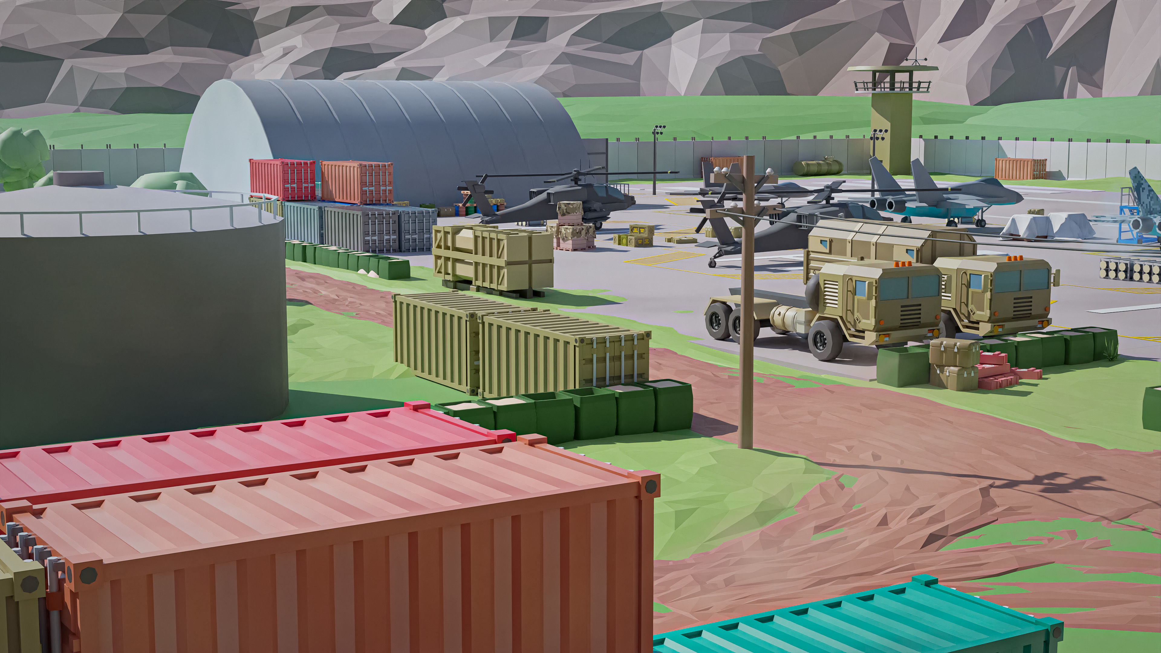 Military 2 Low-poly 3D model_11