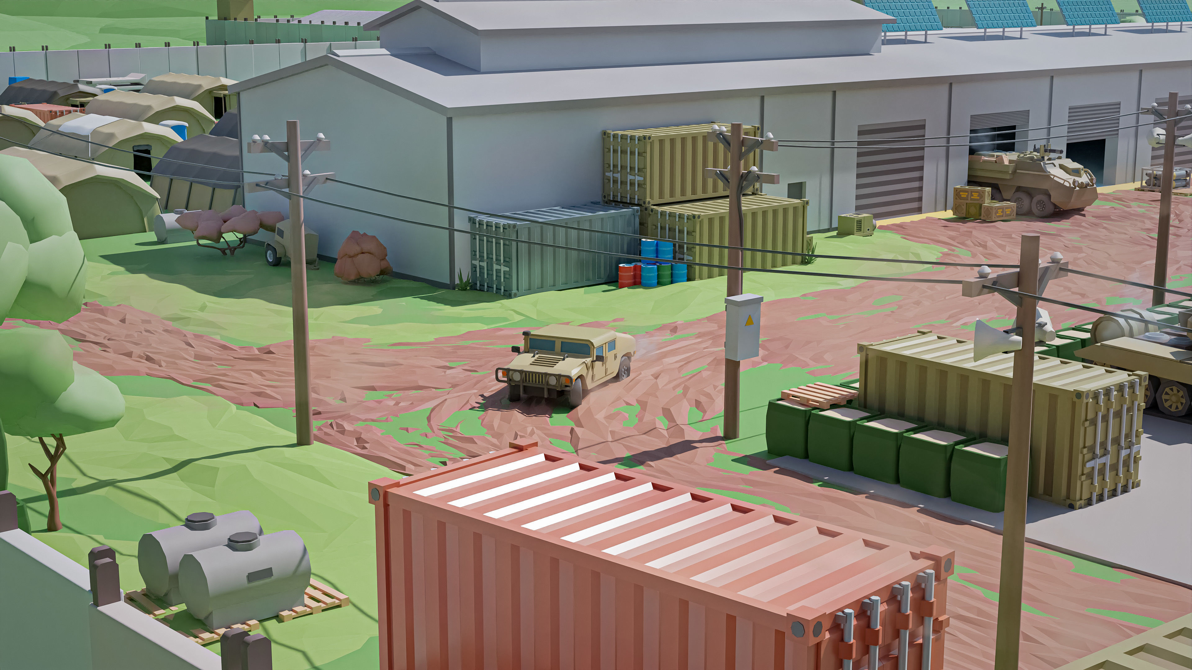 Military 2 Low-poly 3D model_29