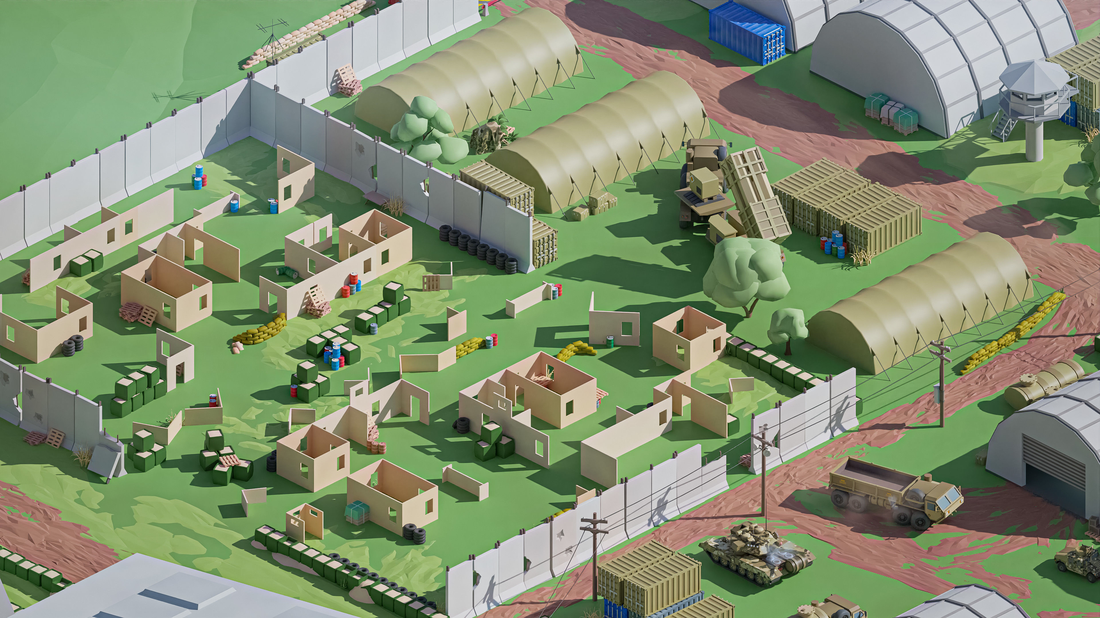 Military 2 Low-poly 3D model_32