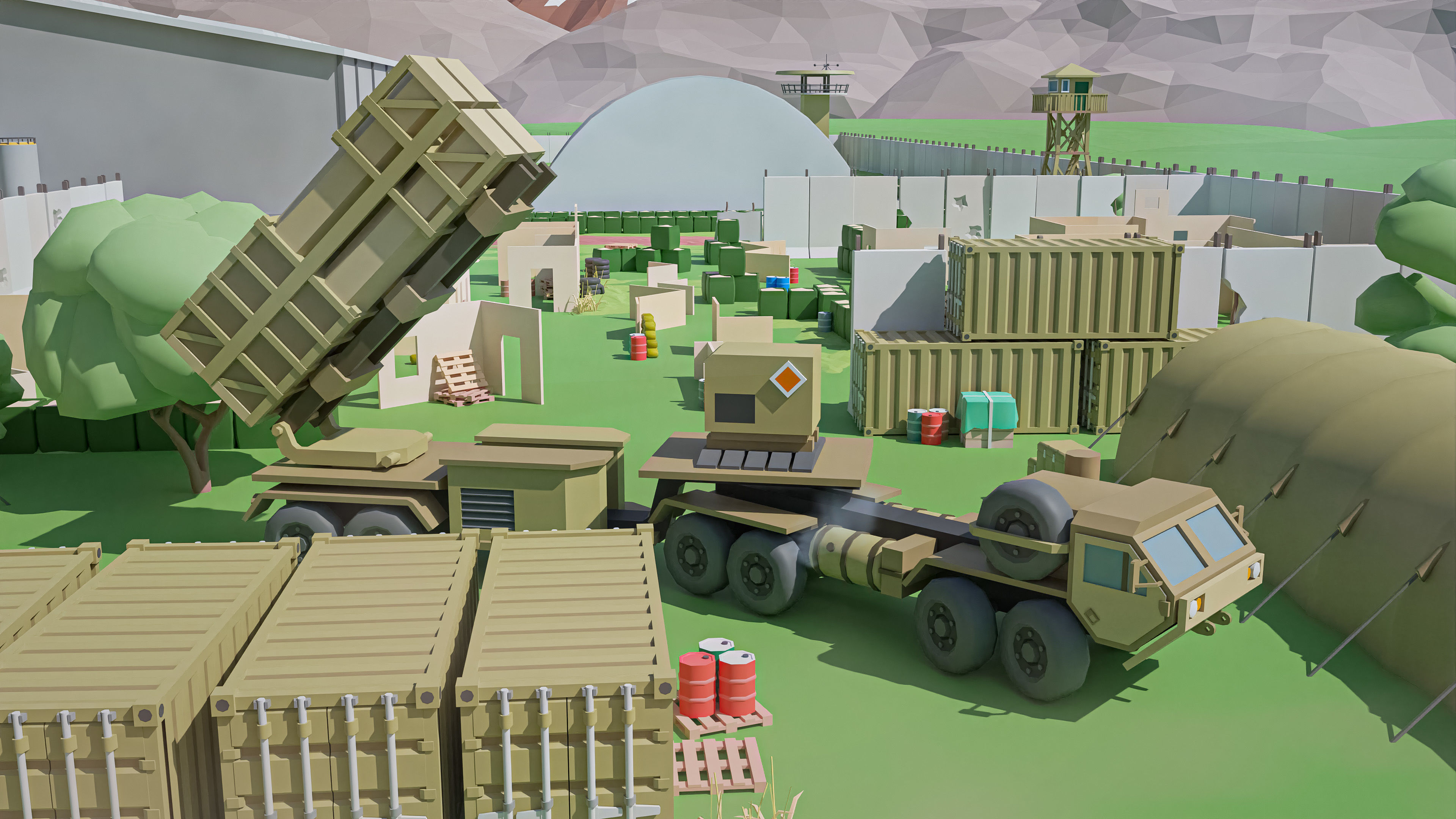 Military 2 Low-poly 3D model_27