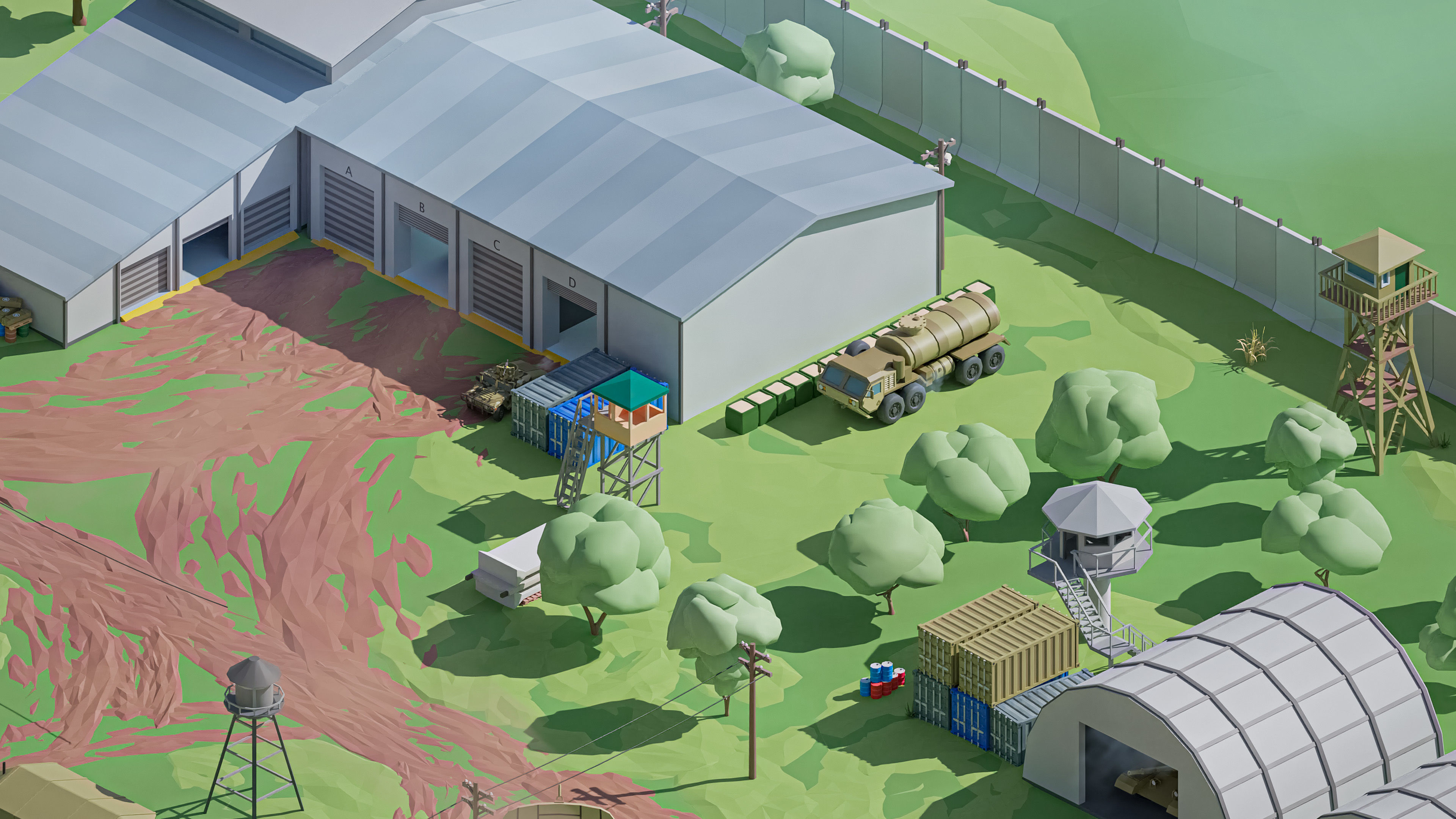 Military 2 Low-poly 3D model_47