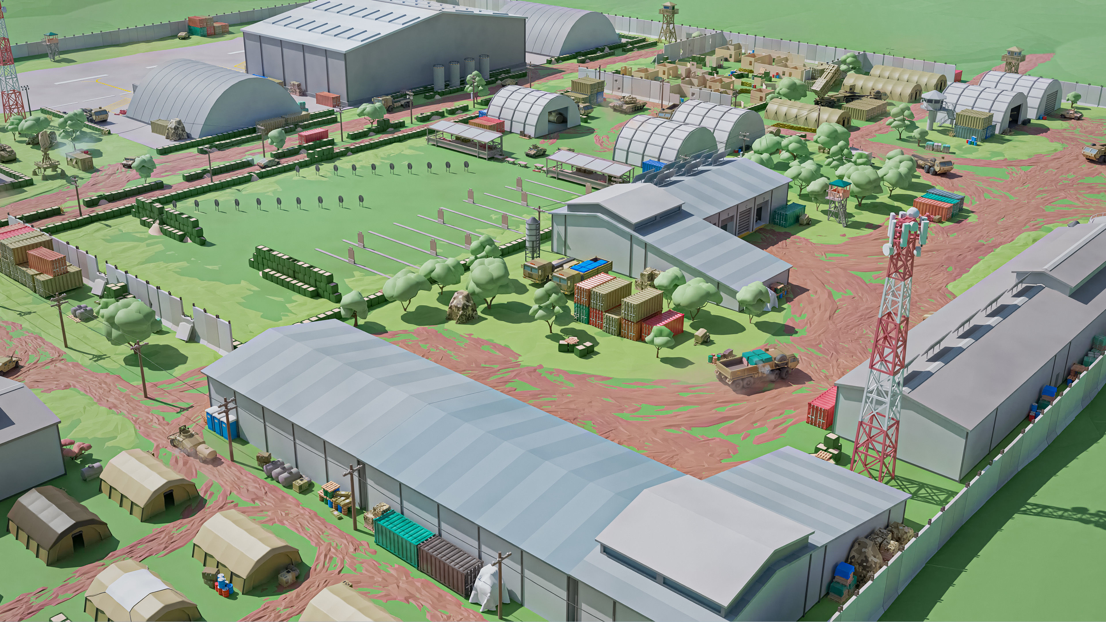 Military 2 Low-poly 3D model_25