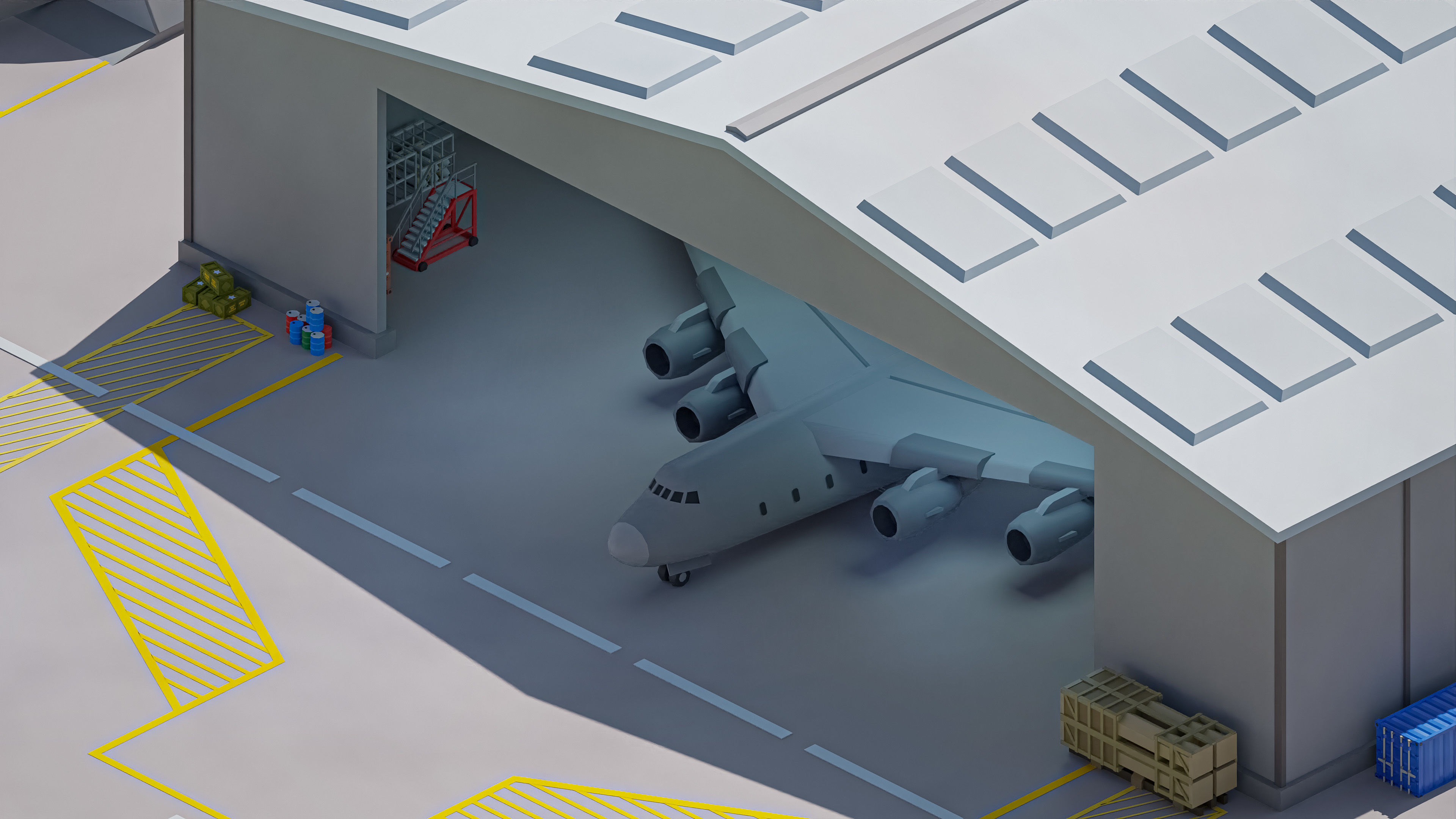 Military 2 Low-poly 3D model_28