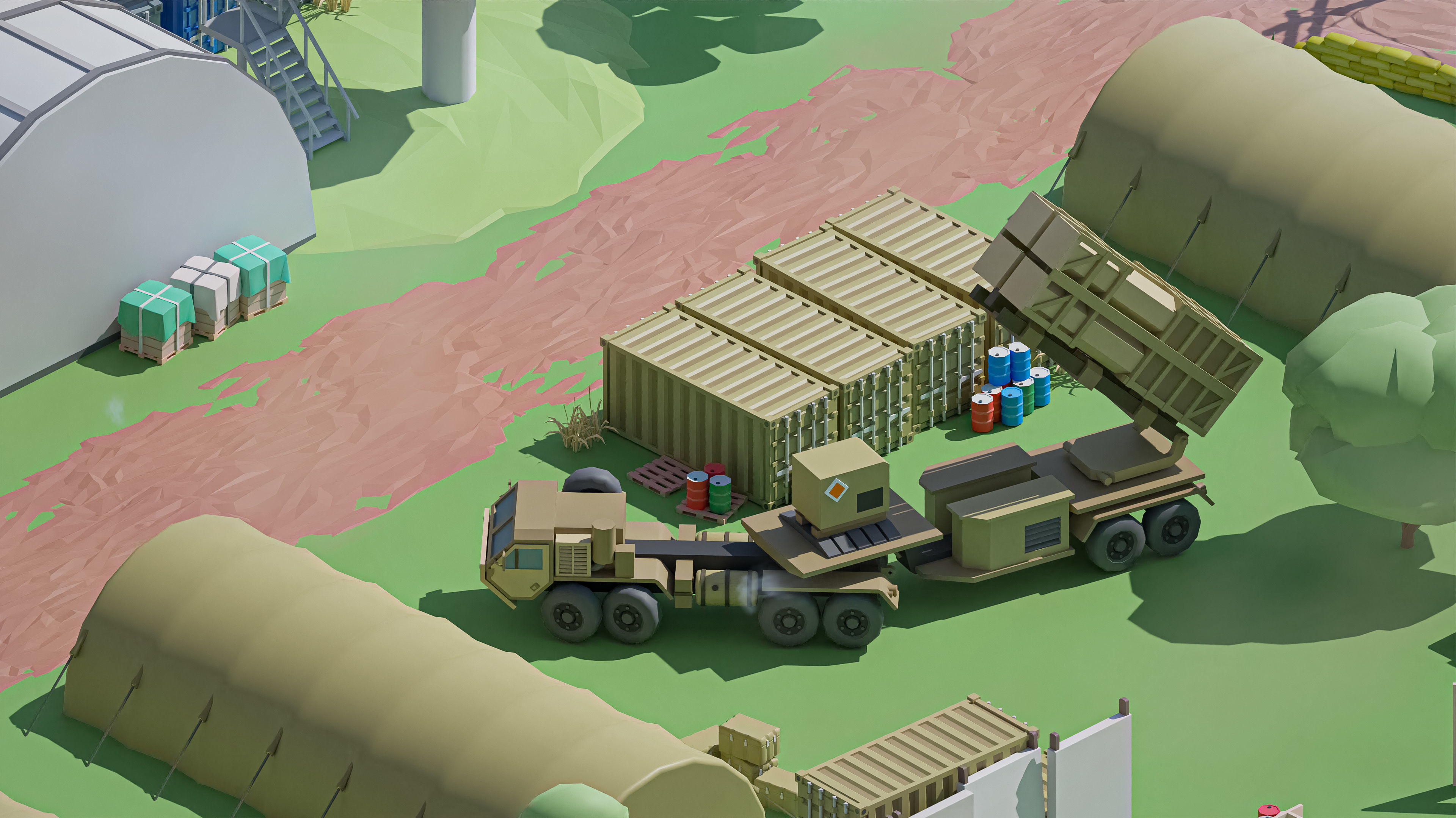 Military 2 Low-poly 3D model_36