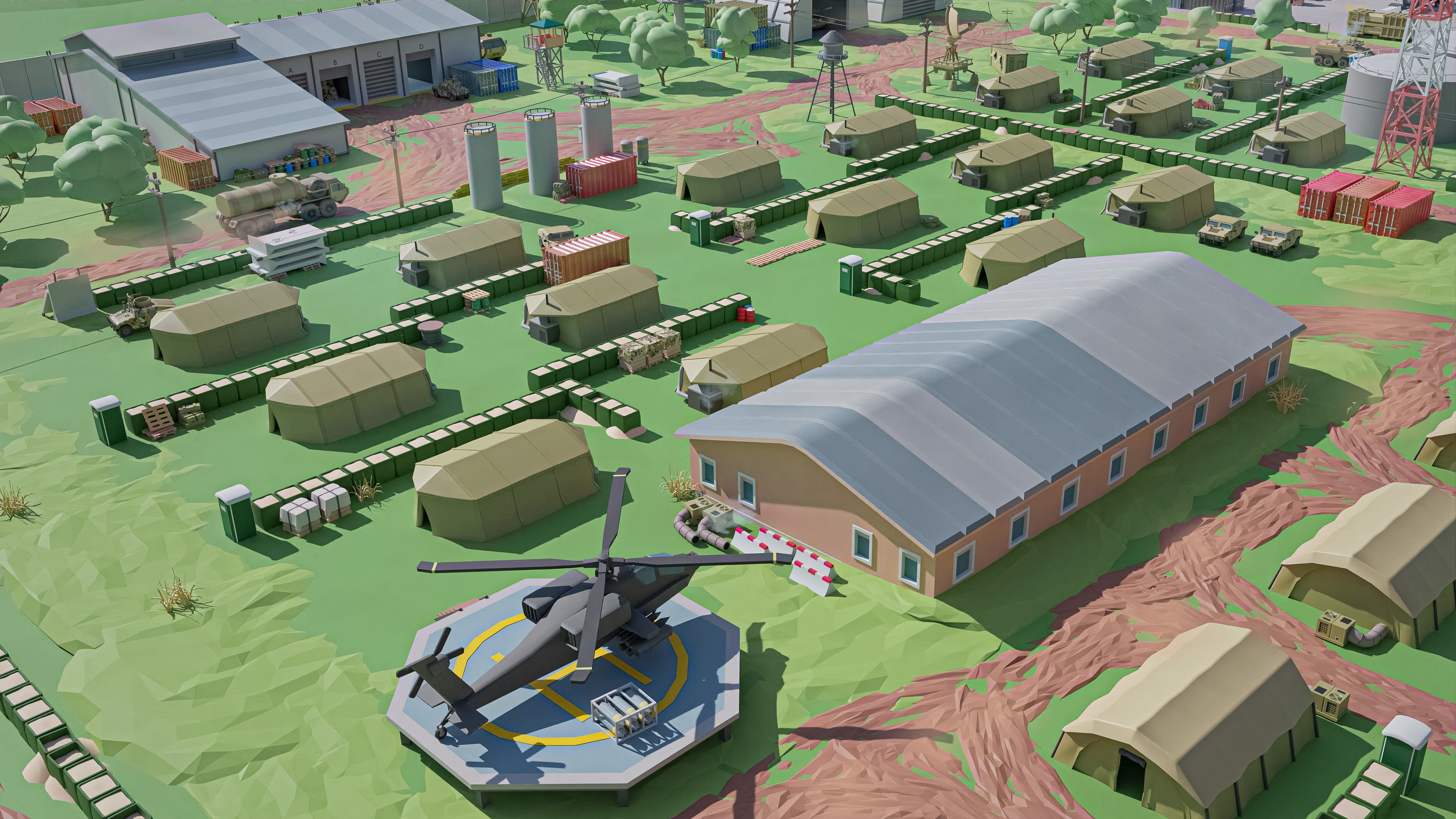 Military 2 Low-poly 3D model_15