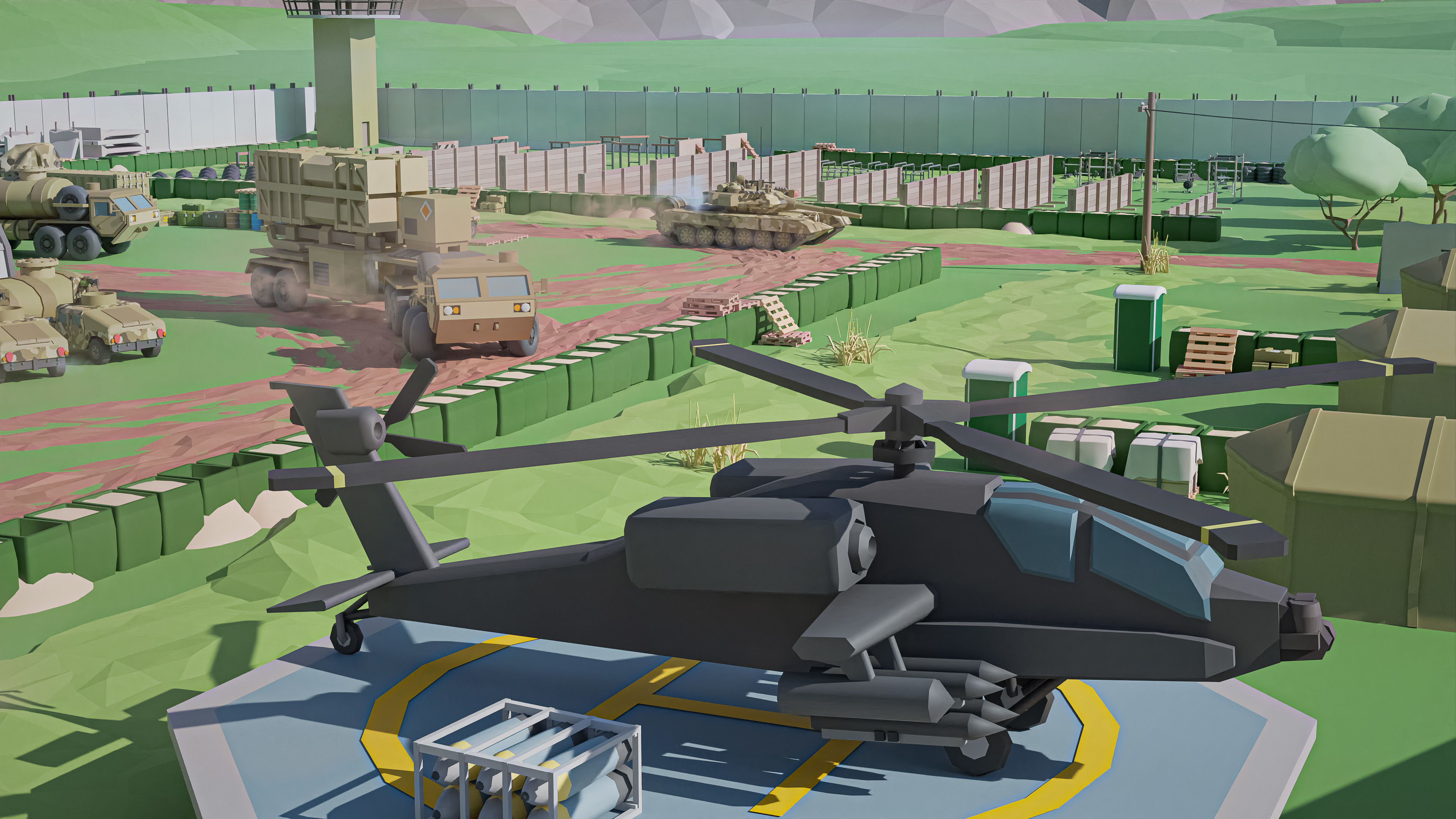 Military 2 Low-poly 3D model_18