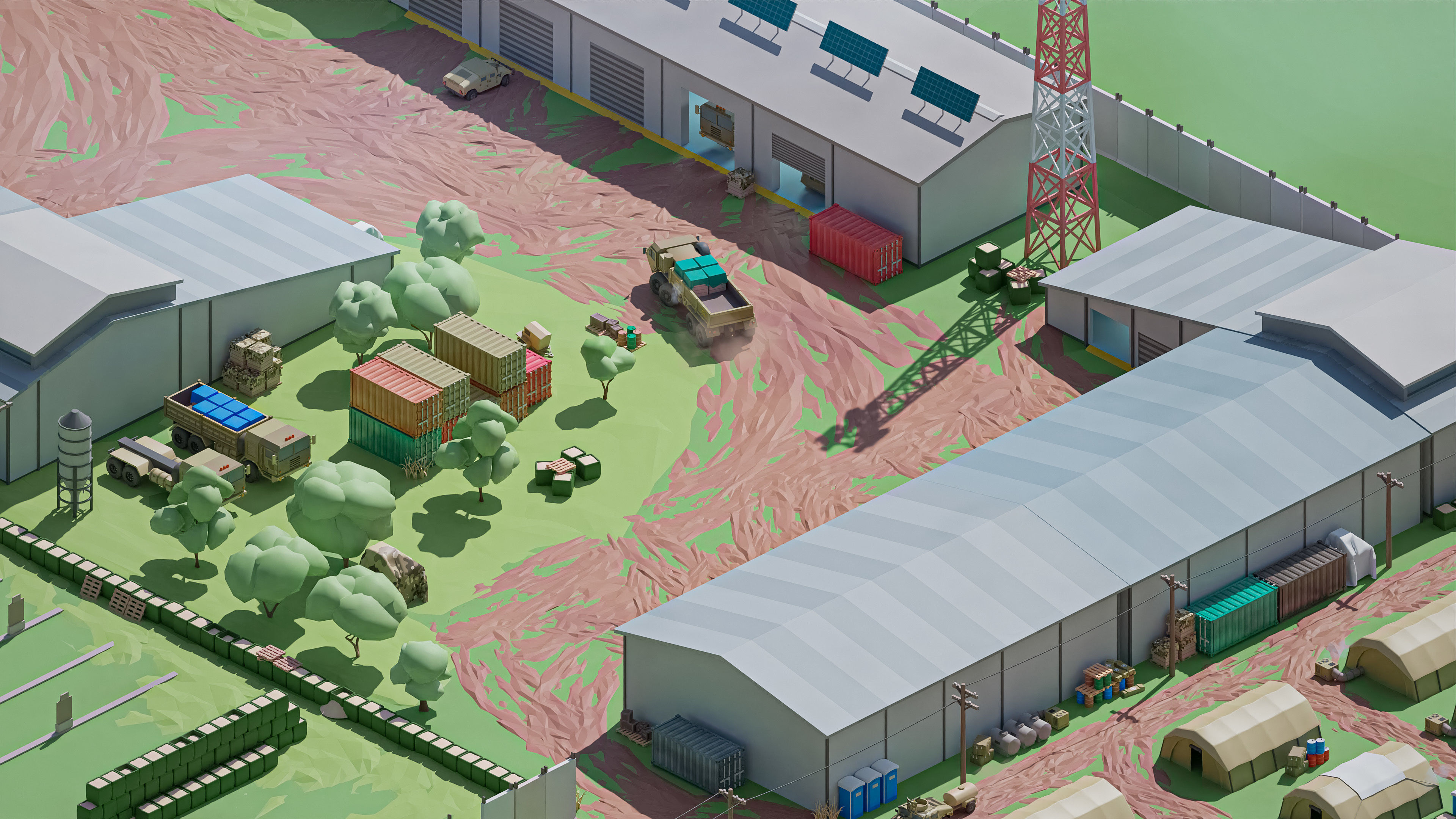 Military 2 Low-poly 3D model_50