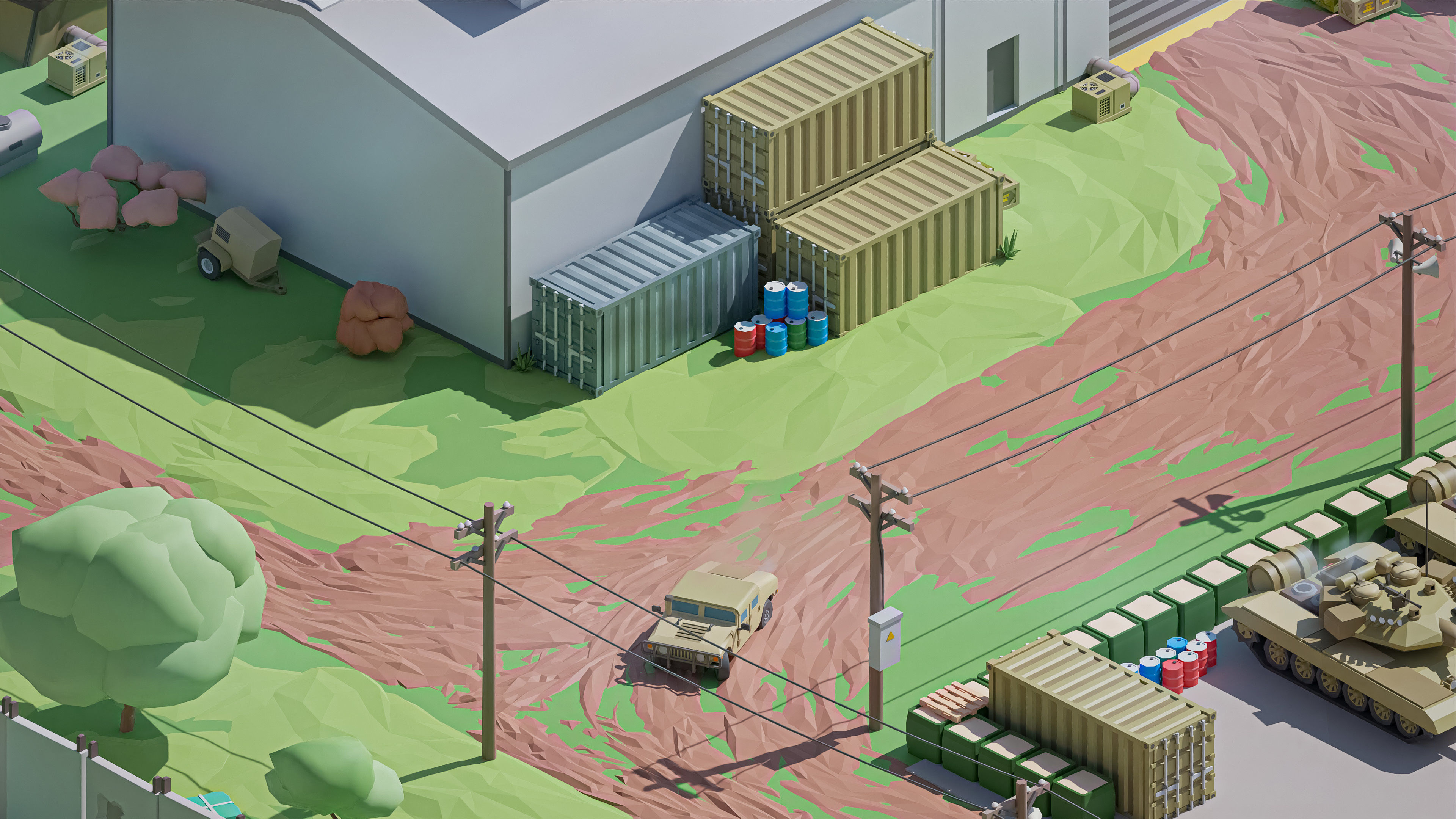 Military 2 Low-poly 3D model_45