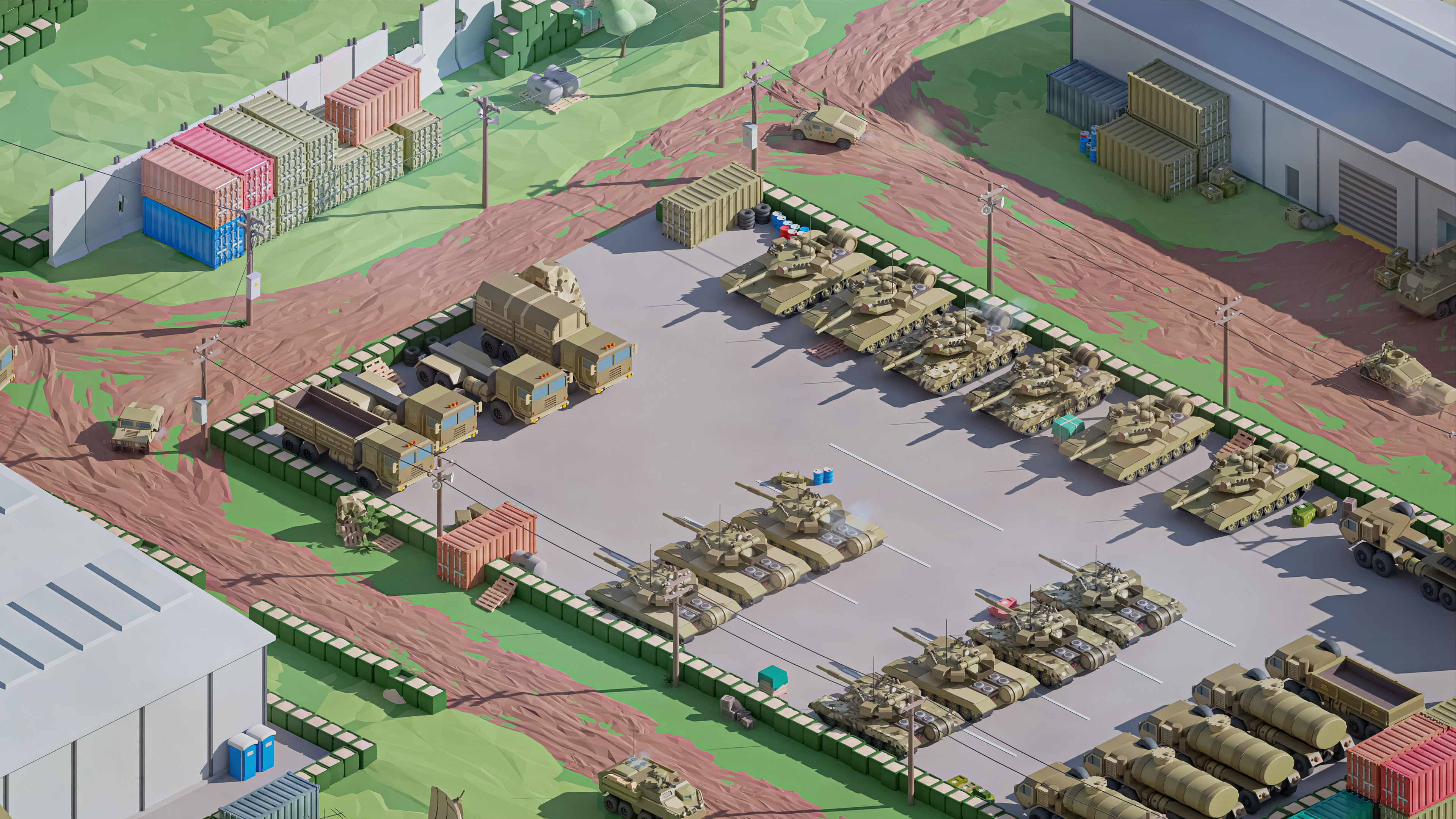 Military 2 Low-poly 3D model_33