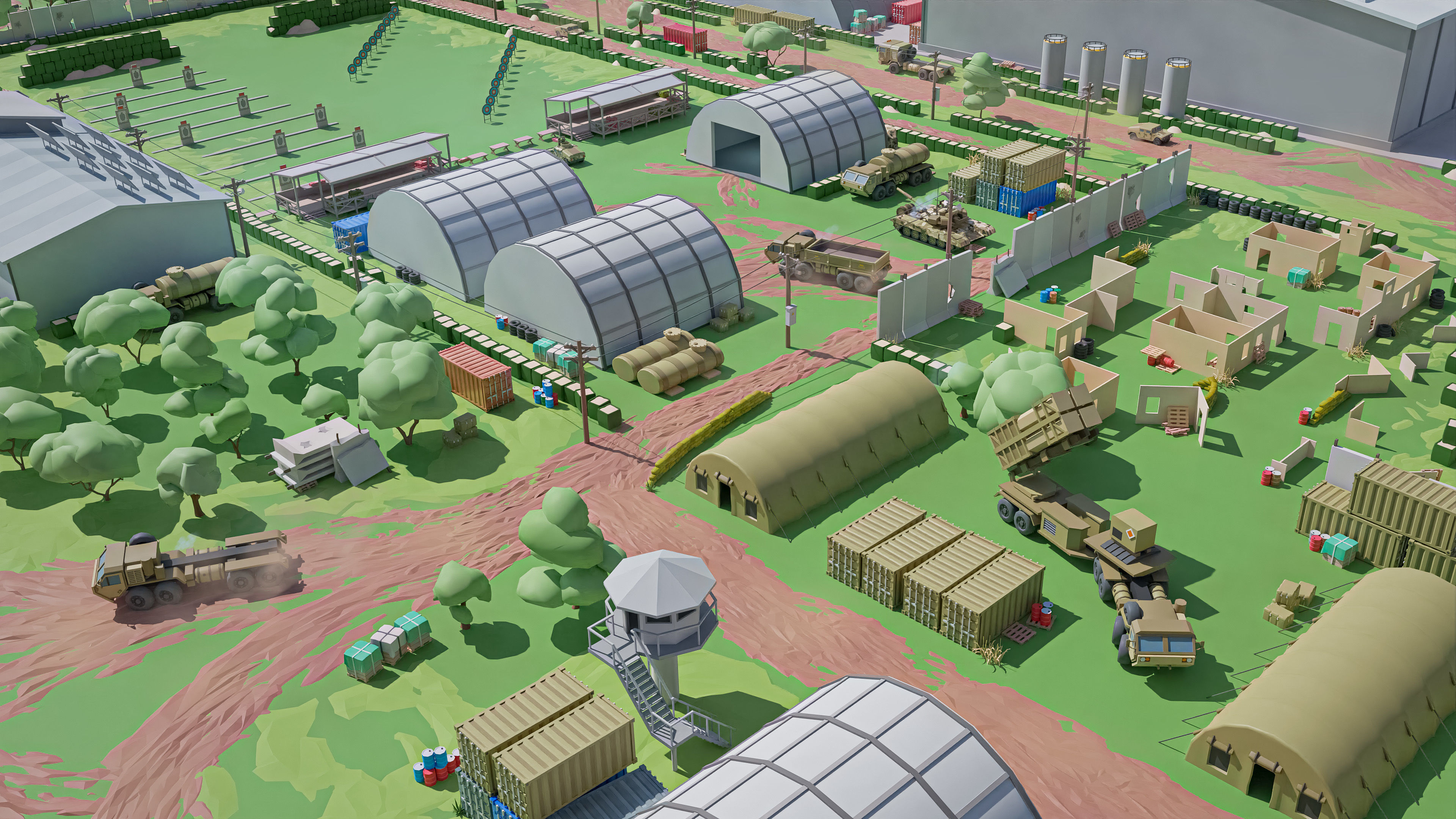 Military 2 Low-poly 3D model_22