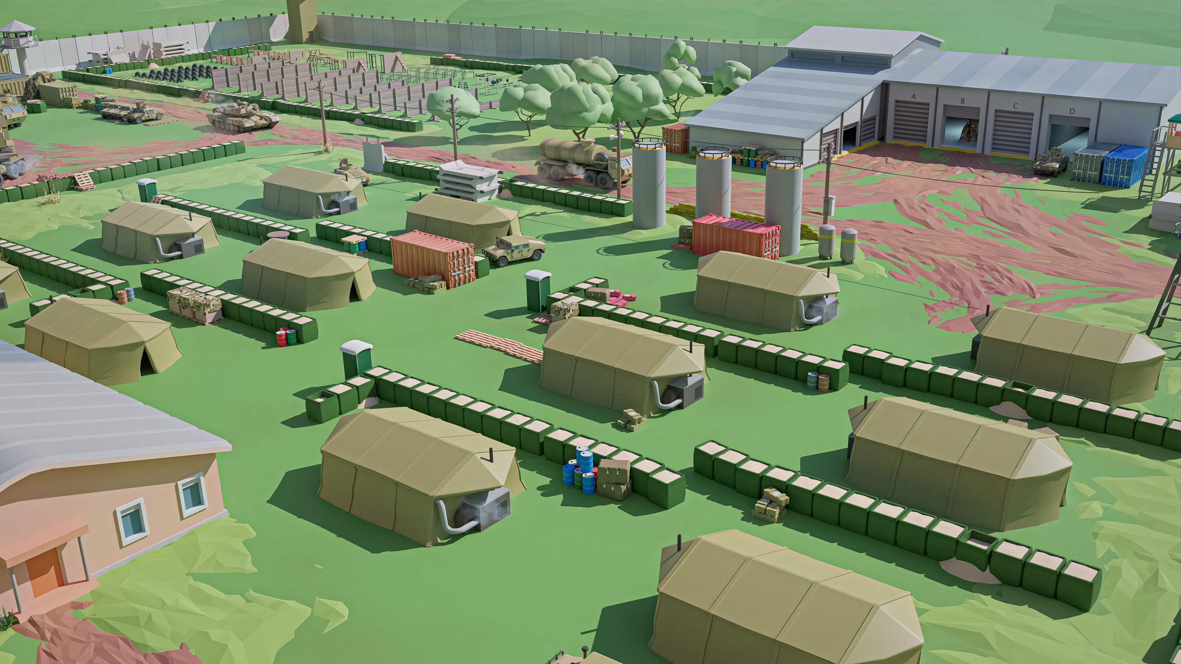 Military 2 Low-poly 3D model_13