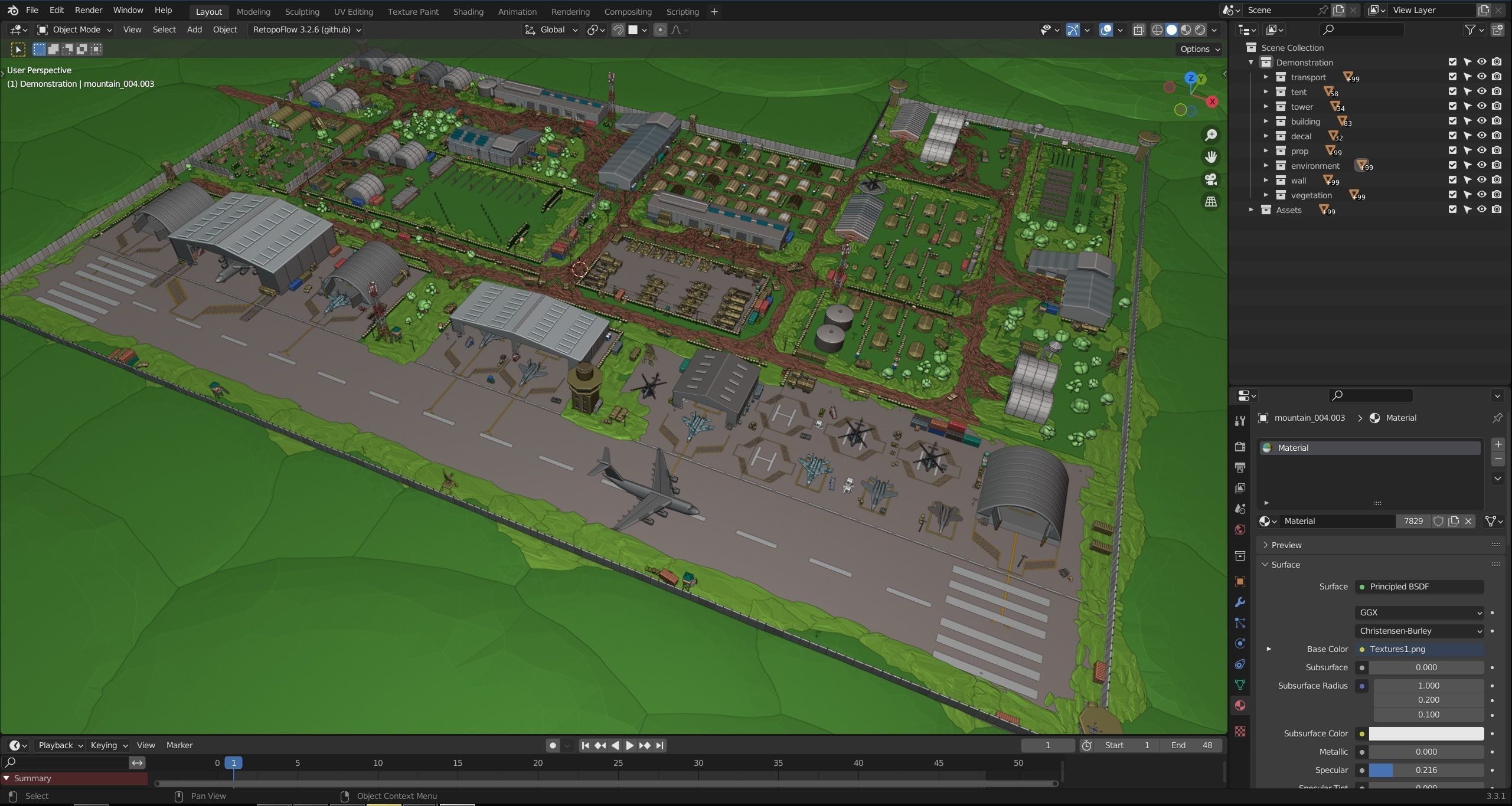 Military 2 Low-poly 3D model_53