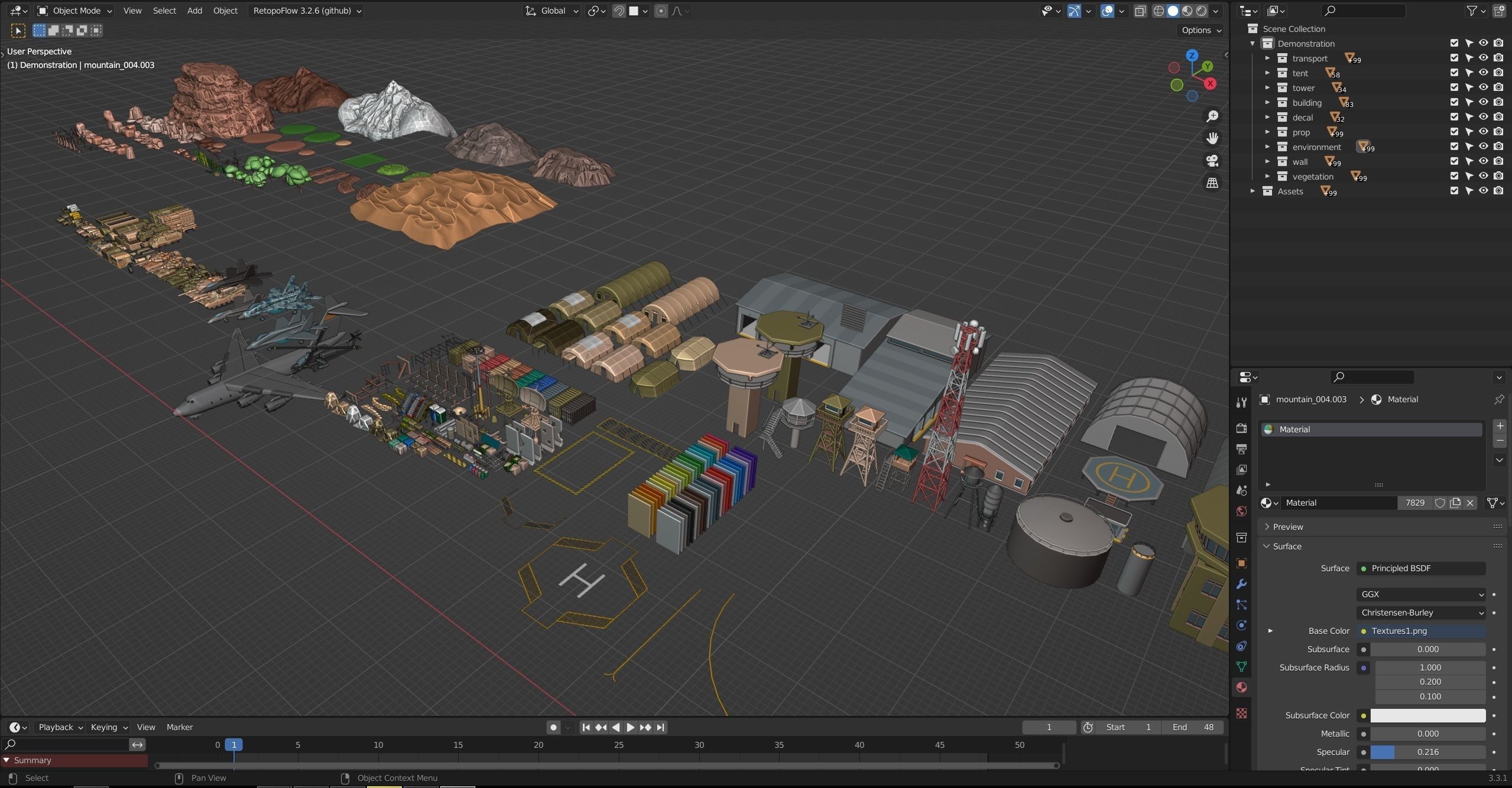 Military 2 Low-poly 3D model_54
