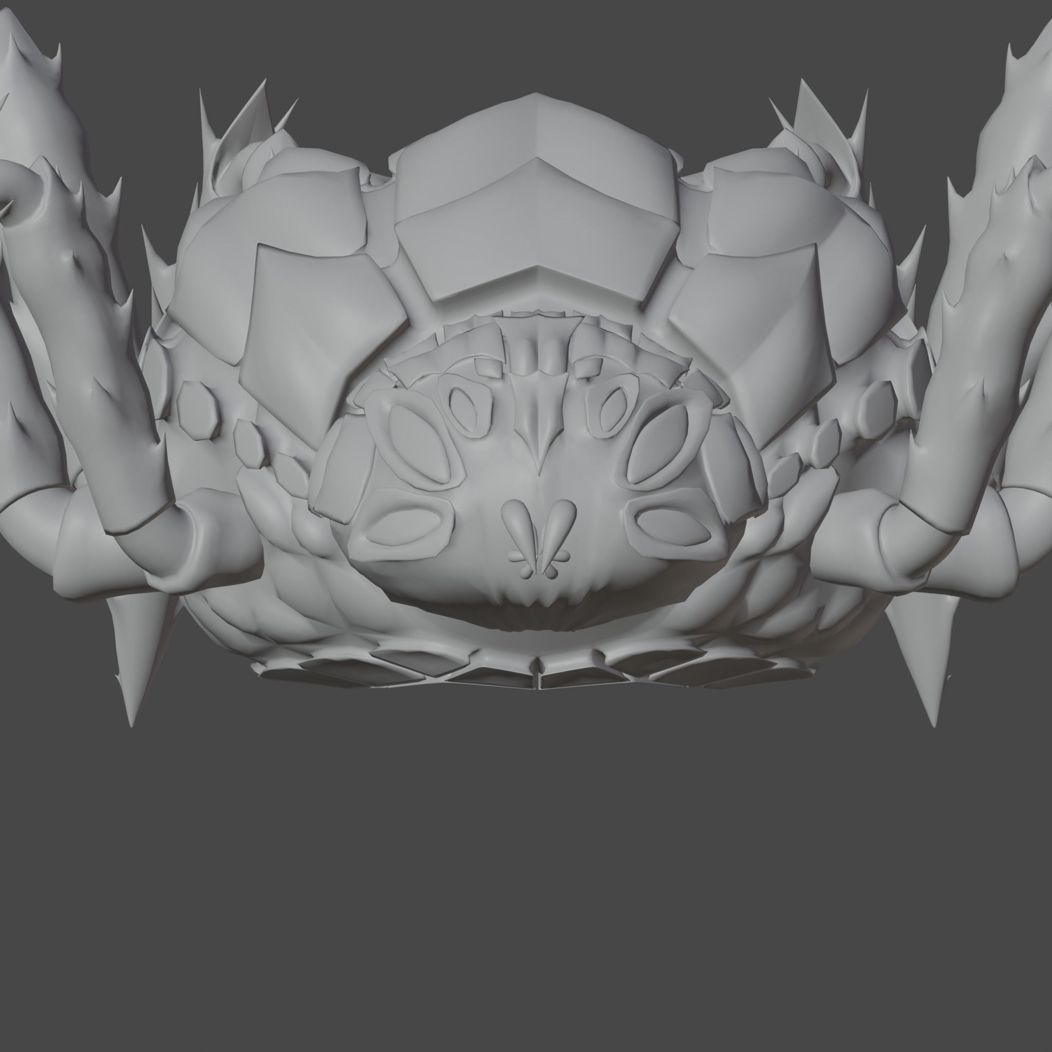 The cave spider Low-poly 3D model_11