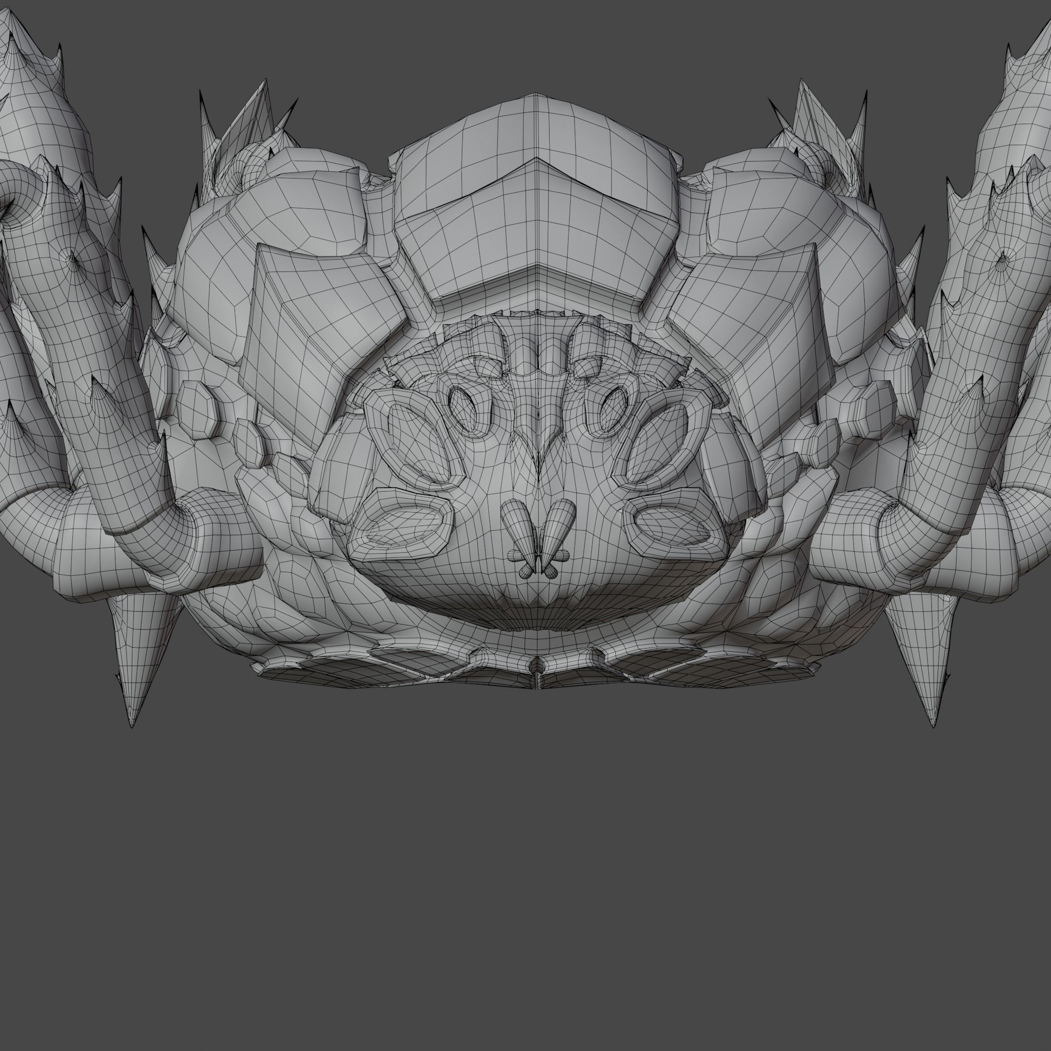 The cave spider Low-poly 3D model_12