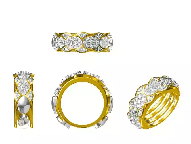 Women Engagement Wedding Ring STL JCD Details